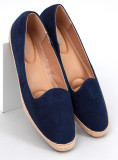 Tmavomodré espadrilky z ekosemišu