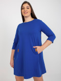 Kobaltové oversize šaty