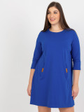 Kobaltové oversize šaty