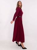 Elegantná maxi sukňa s aplikáciou bordová