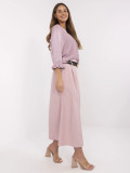 Elegantná maxi sukňa vo svetloružovej