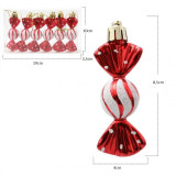 Vianočné ozdoby - bonbóny 6 ks