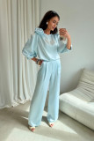 Nohavice v odtieni baby blue