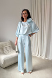 Nohavice v odtieni baby blue
