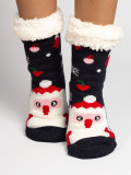 Dámske teplé ponožky SANTA tmavomodré