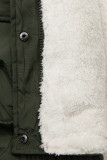 Zimná parka v khaki farbe s kožušinou