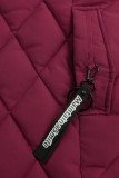 Dievčenská zimná bunda v burgundy