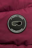 Dievčenská zimná bunda v burgundy