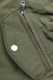 Obojstranná prechodná parka khaki/čierna