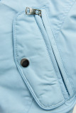 Obojstranná prechodná parka babyblue/tmavomodrá