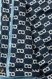 Obojstranná prechodná parka babyblue/tmavomodrá