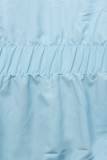 Obojstranná prechodná parka babyblue/tmavomodrá
