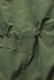Zimná parka obojstranná khaki/čierna