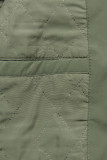 Jarná parka s potlačou vo farbe khaki
