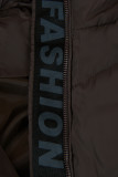 Zimná dámska bunda FASHION čokoládová hnedá