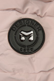Ružová teplá zimná bunda DESIGN