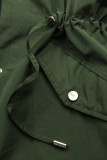 Khaki parka s odnímateľnou plyšovou podšívkou