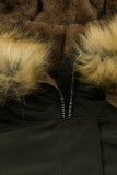 Prechodná parka so zateplením khaki