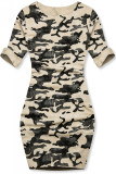 Vanilkové ležérne army šaty