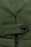 Army zelená parka s odopínateľnou umelou kožušinou