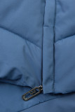 Modrá zimná bunda s kapucňou SNOW
