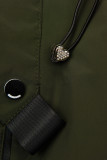 Khaki prechodný plášť/parka