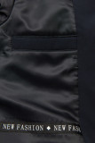 Tmavomodrá parka FASHION
