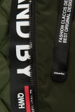 Khaki predĺžený plášť/parka