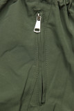 Obojstranná parka so vzorom khaki/hnedá