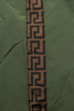 Obojstranná parka so vzorom khaki/hnedá