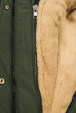 Army zelená parka s odnímateľnou vnútornou podšívkou
