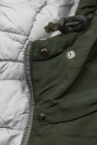 Khaki/sivá obojstranná zimná bunda