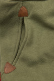 Army zelená predĺžená mikina na zips