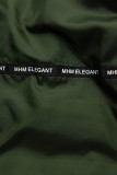 Khaki/krémová prešívaná zimná bunda so sťahovaním v páse