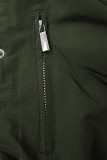 Zateplená parka khaki/ecru