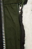 Zimná parka s odnímateľnou podšívkou khaki/biela