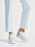 Dámske šedé sneakersy so skrytým podpätkom