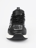 Čierne dámske sneakersy s ozdobnými prvkami