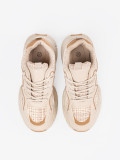 Svetlobéžové dámske sneakersy na platforme