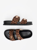 Dámske šľapky s leopardím vzorom