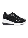Čierne dámske sneakersy na platforme