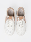 Bielo-bežové sneakersy na platforme
