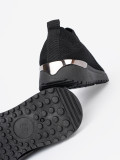 Čierne športové slip-on tenisky s textilným zvrškom