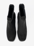 Elegantné členkové čižmy na opätku s elastickými vsadkami