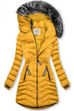 Žltá zimná bunda FASHION