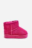 Zateplené ružové slip-on snehule