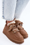 Šnurovacie semišové snehule