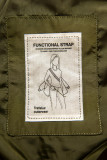Khaki bunda s predĺženými rukávmi
