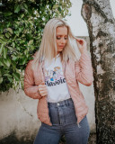 Ružová športová bunda