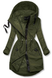 Khaki prechodný plášť/parka